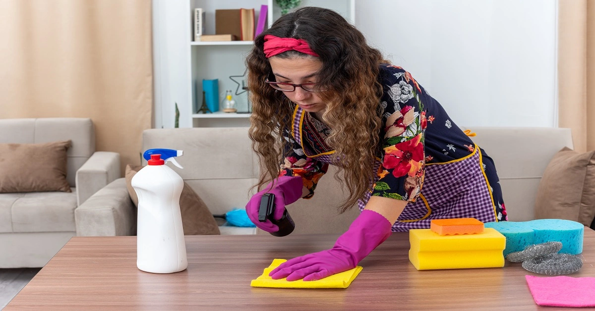 Cleaning the house is very special and should always be taken care of.