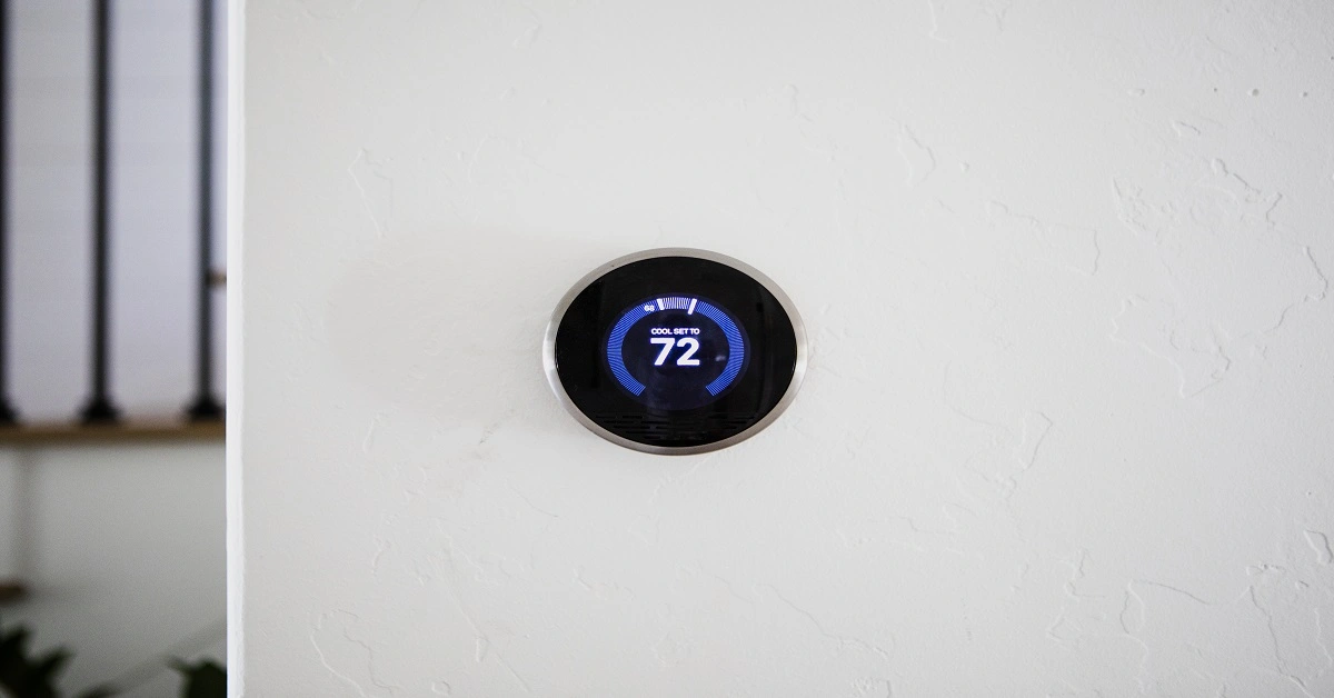 Smart thermostats are used in modern homes.