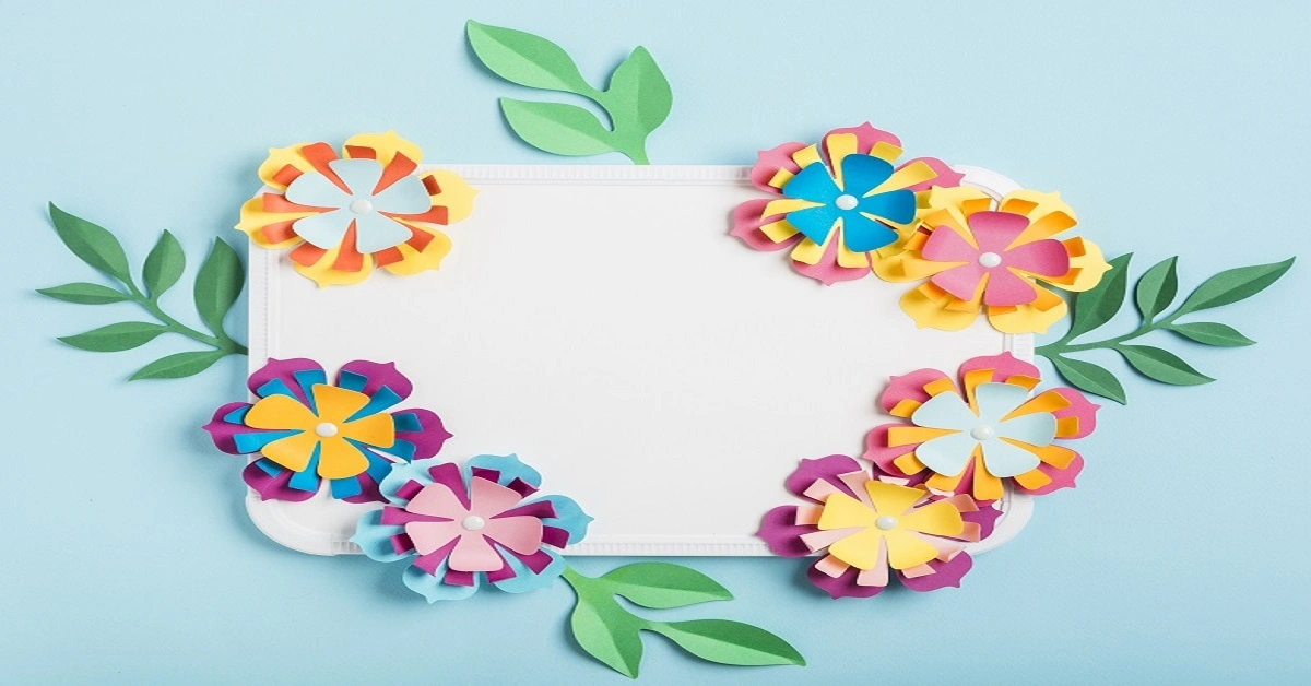 To make a wall hanging, we need card paper, glue, scissors, pencil, scale, colored paper, ribbon, pearls, etc.
