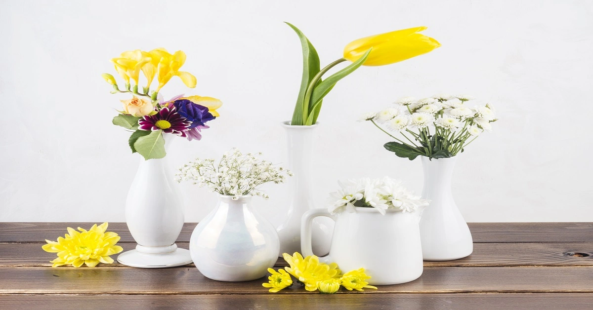 You can easily make a flower vase at home.