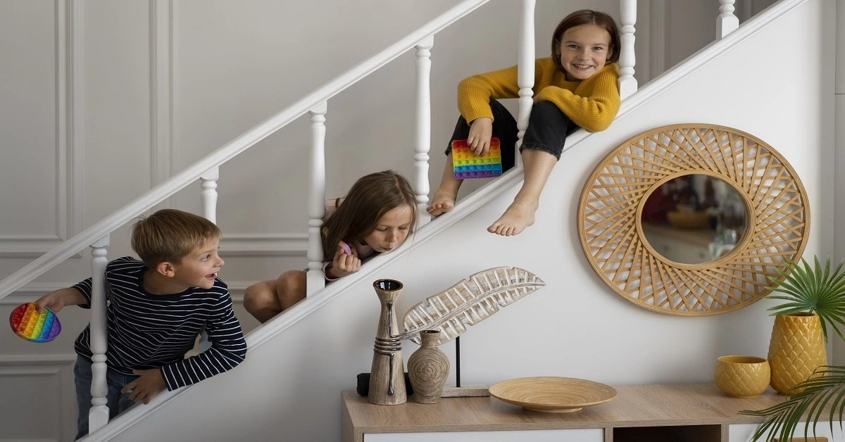 Safe decoration refers to decoration that is safe for children and everyone else in the house.