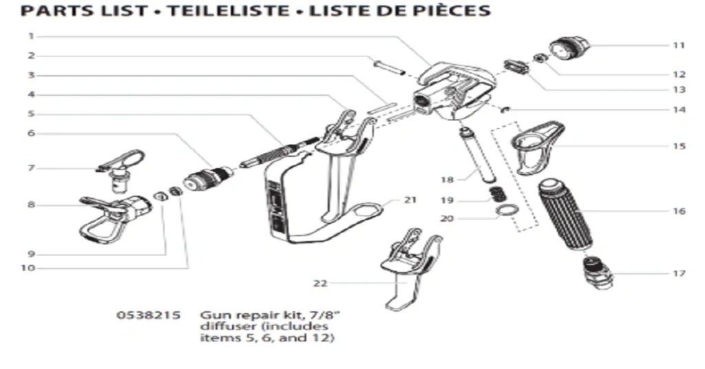 rx-80 spray gun parts